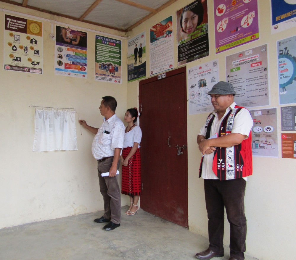 CMO Mokokchung, Dr Kibangkumba inaugurating the Sub-Centre at Satsu village on October 12. (Photo Courtesy: CMO Mokokchung)